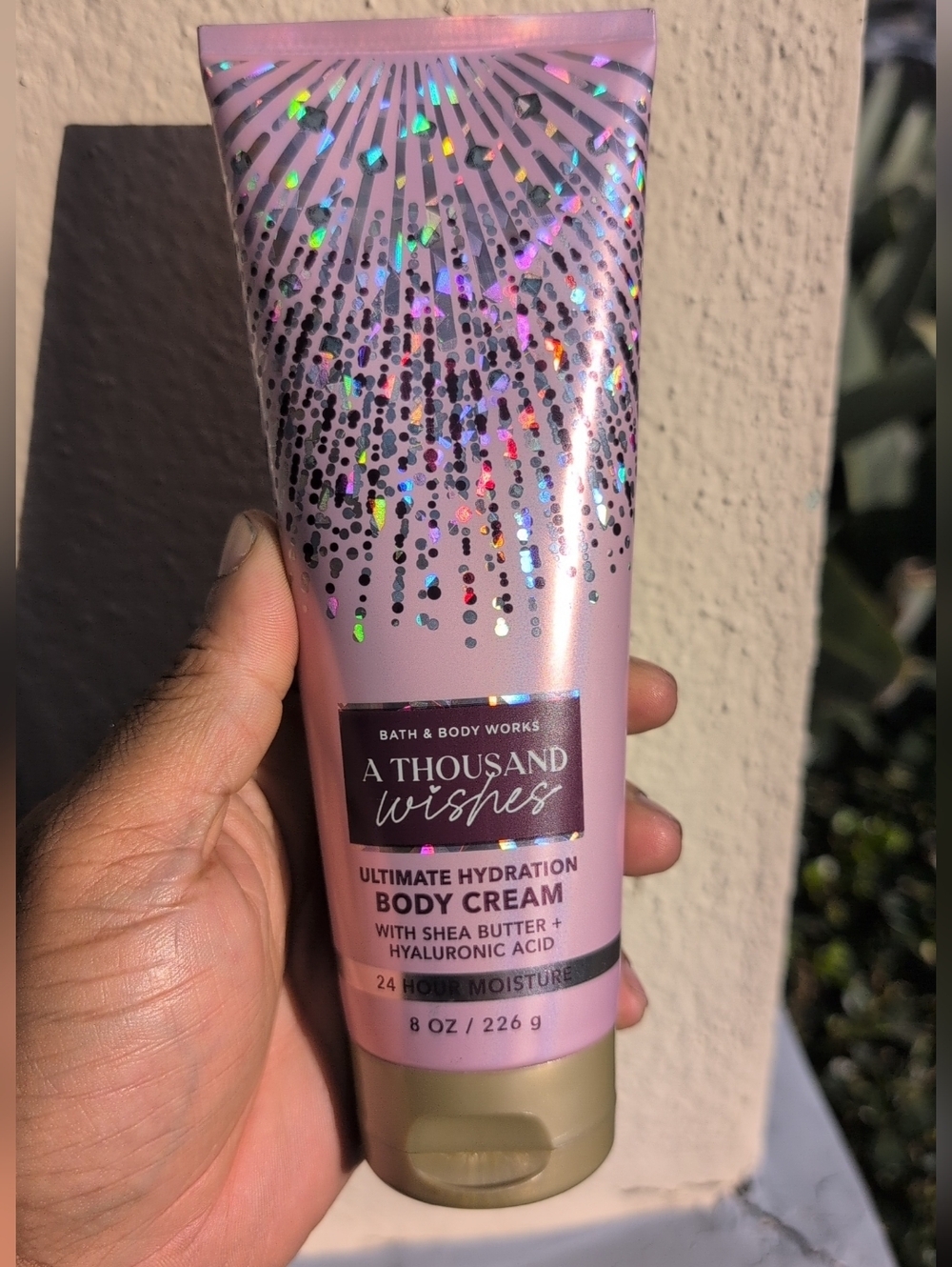 Bath & Body Works A Thousand Wishes Body Cream - Light Pink Holographic